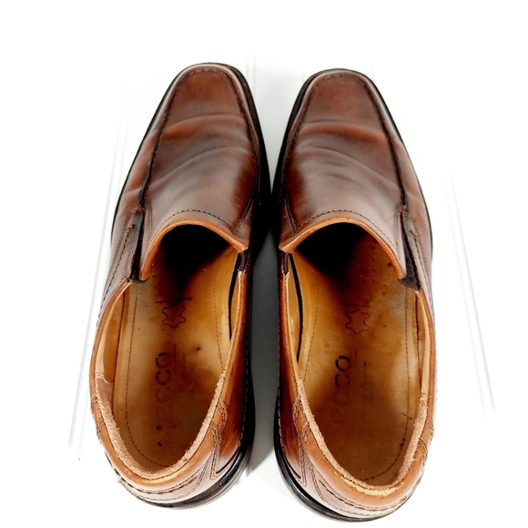 Ecco New Jersey Leather Slip On Loafers A94 - Picture 7 of 14